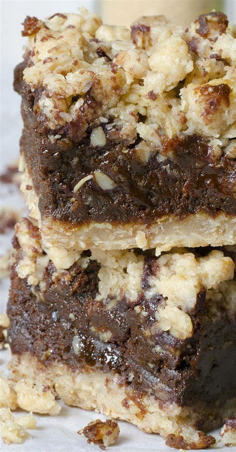 Stir together the first three ingredients. Chocolate Oatmeal Bars | Chocolate Dessert Recipes - OMG ...