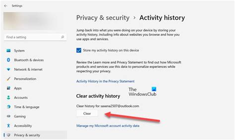 How To View And Clear Activity History On Windows 1110