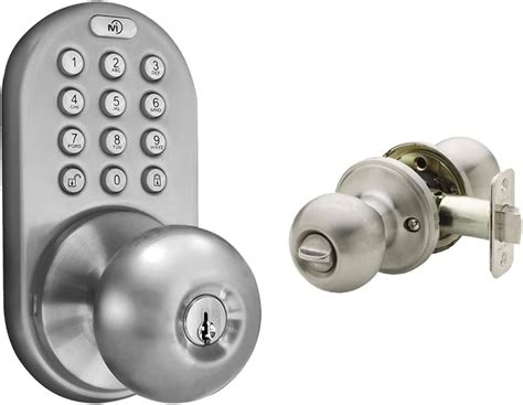 Milocks Tkk 02sn Tkk Sn Digital Door Knob Lock With Electronic Keypad