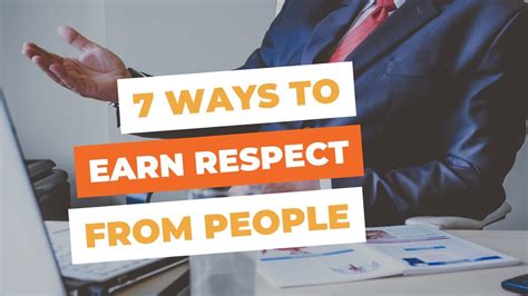 7 Ways To Earn Respect Youtube