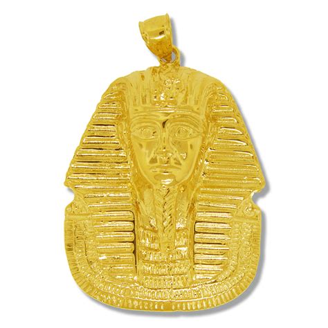 14k Gold King Tut Charm Pendant