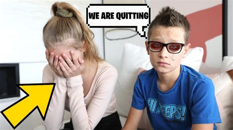Sis Vs Bro Is Quitting Youtube Very Sad Karinaomg Ronaldomg