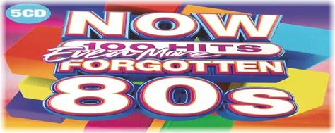 Vovó Ninja Now 100 Hits Even More Forgotten 80s Box Set 5 Cds 2019