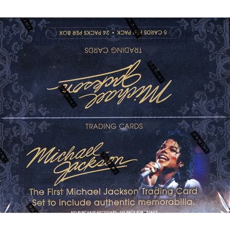 Sheet music arranged for singer pro, and piano/vocal/chords in c major (transposable). Panini Michael Jackson 2nd Wave Trading Cards 20 Box Case