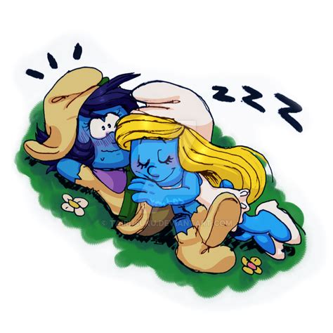 Smurfs Chilling By Tairusuku On Deviantart In 2020