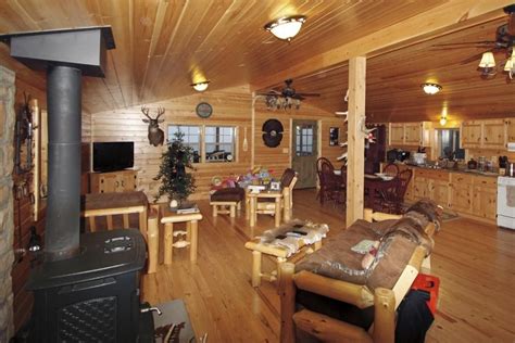 A Cozy Log Cabin Is Just As Beautiful Inside Log Cabin Interior