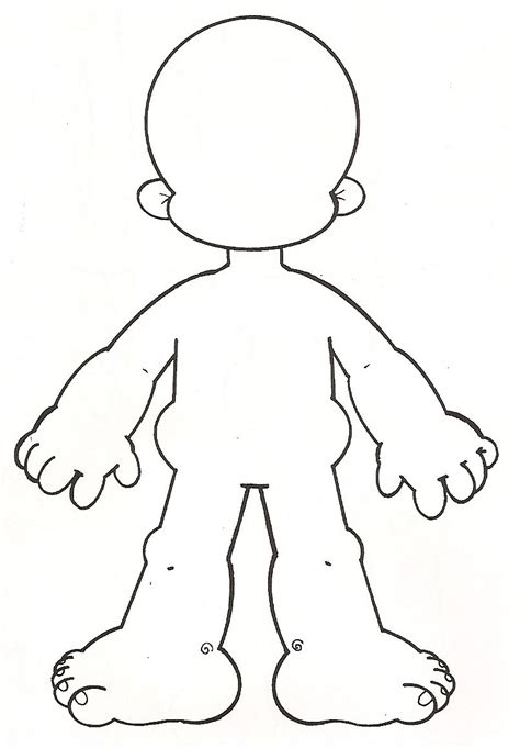 Cuerpo humano niño Dibujalia Dibujos para colorear Elementos y Objetos del Entorno