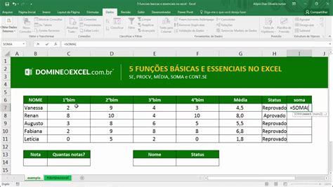 5 Funções Essenciais Do Excel Domine O Excel Youtube