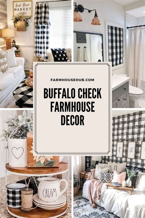 Buffalo Check Farmhouse Decor Farmhouse Hub Plaid Living Room