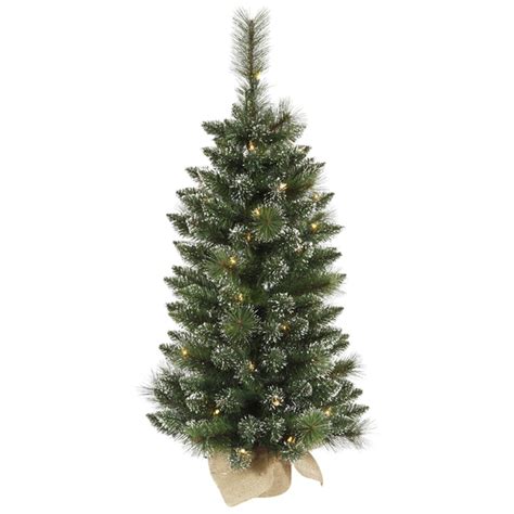 Vickerman Snow Tipped Mixed Pine And Berry 3 Foot Christmas Tree With