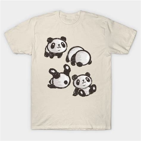 Rolling Panda By Sanogawa Panda Tshirt T Shirt Shirts