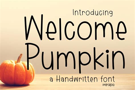 Welcome Pumpkin Font By Miraipa Creative Fabrica
