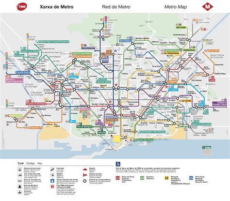Metropolitana Di Barcellona Mappa Del Sistema Mappa Della The Best