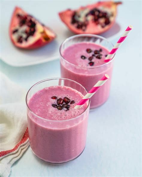 Easy Pomegranate Smoothie A Couple Cooks