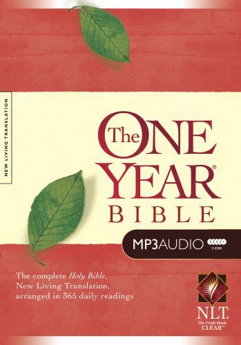Bibles At Cost The One Year Bible Nlt Mp3 Audio Cd Cd Audio 1