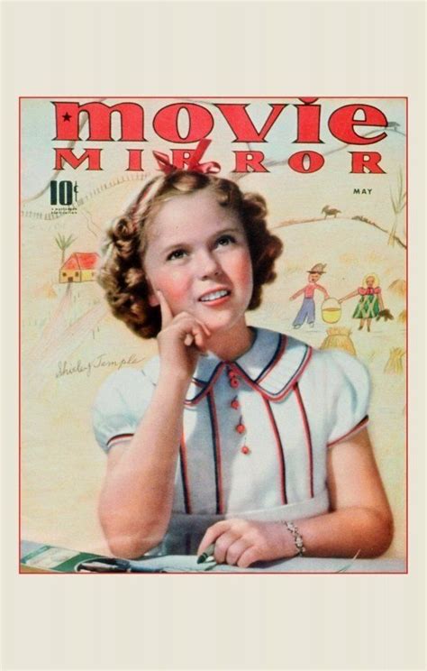 Shirley Temple On The Cover Of Movie Mirror 1938 Shirley Temple Shirley Temple Black Temple