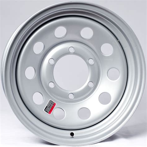 Ecustomrim Trailer Wheel Rim 15x6 6 Lug On 55 In Silver Modular 2830