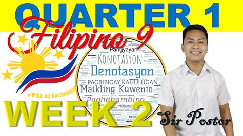 Quarter 1 Filipino 9 Week 2 Pagbibigay Kahulugan At Paghahambing
