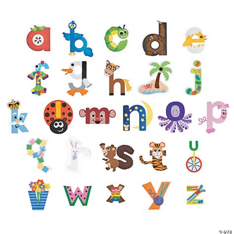 Lowercase Letters Craft Kits Oriental Trading
