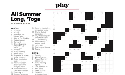 Saratoga Summer Crossword Puzzle Answer Key Saratoga Living