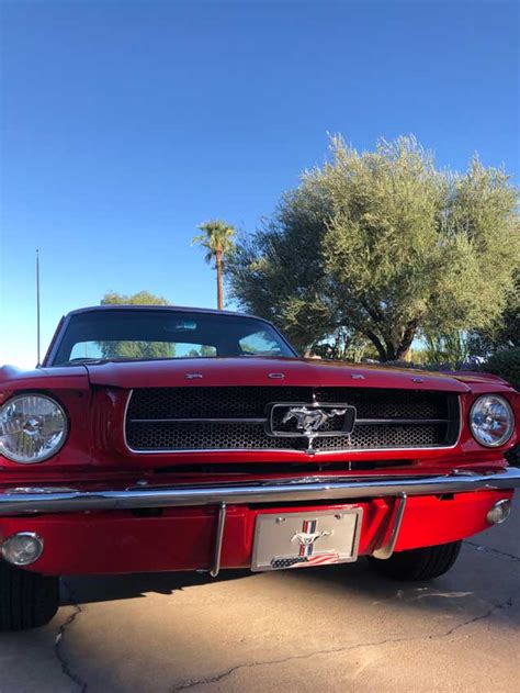1st Gen Cherry Red 1965 Ford Mustang V8 Automatic For Sale