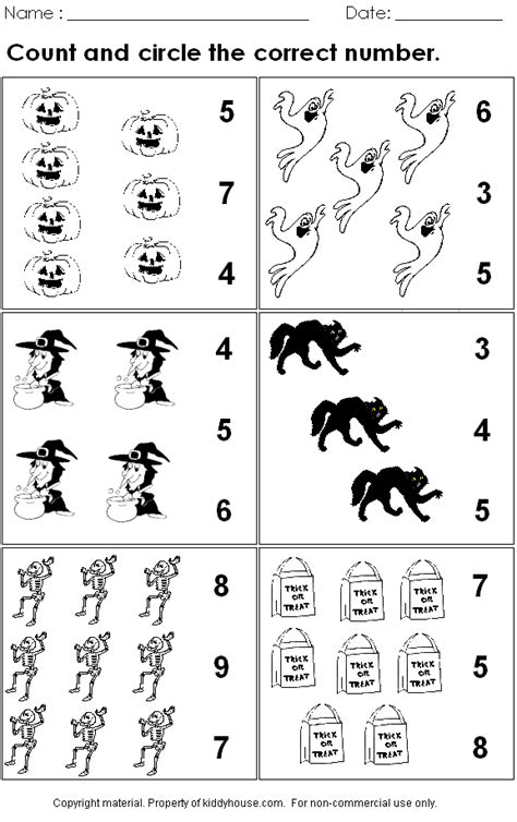 Halloween Worksheet 3