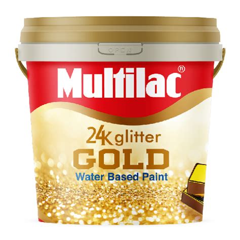 Multilac Glitter Gold Paint
