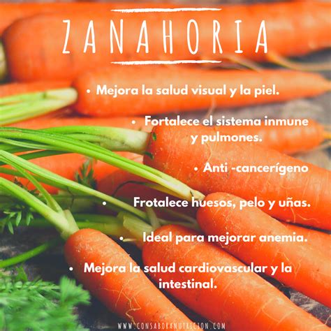 Beneficios de la zanahoria | Con sabor a nutrición