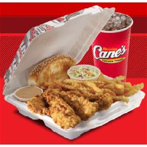 Drink, texas toast, crinkle cut fries and one cane's sauce. FREE Box Combo at Raising Canes with Caniac Club ...