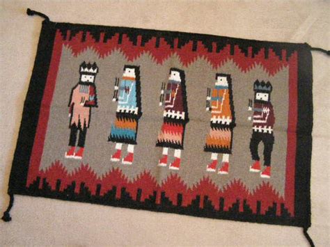Southwest Wool Tapestry Rug 24x36 -Yei (2436821) - Mission Del Rey