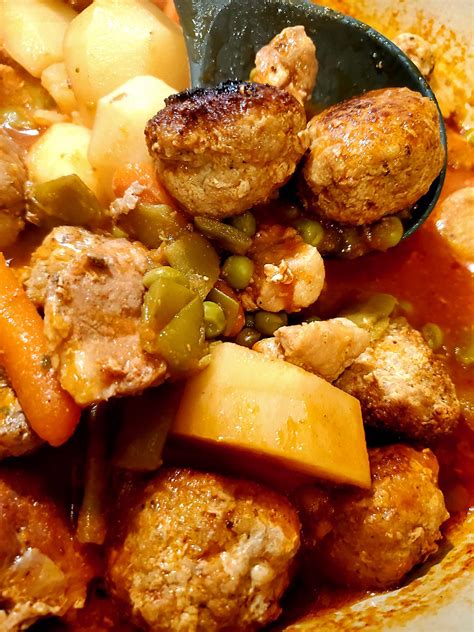 The meatballs are the star of this dish. Meatball Stew | What's Cookin' Italian Style Cuisine
