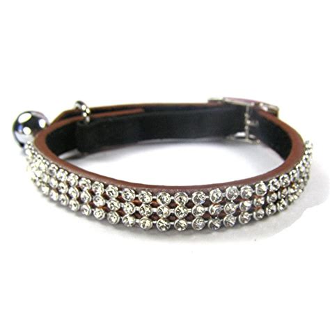 Get the best deals on dog collars. Brown Diamond Jewel Leather Cat Collar
