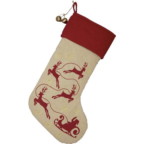 burlap santa stocking 12x20 vhc brands burlap stockings santa stocking christmas stocking