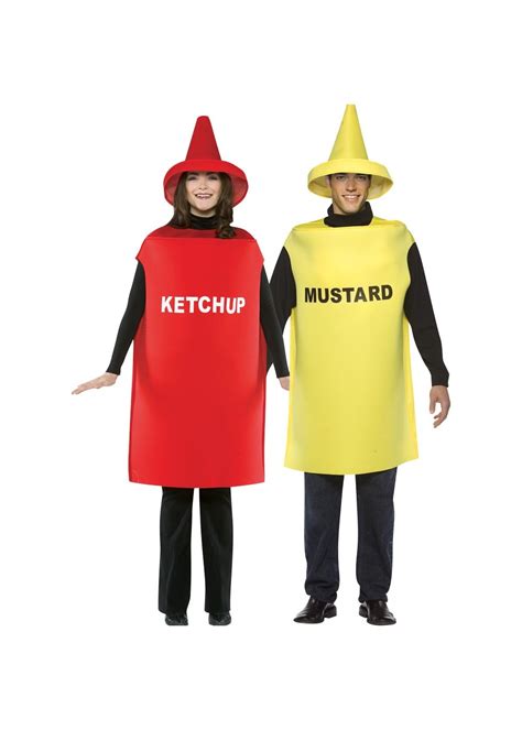 Ketchup Mustard Couple Food Costumes
