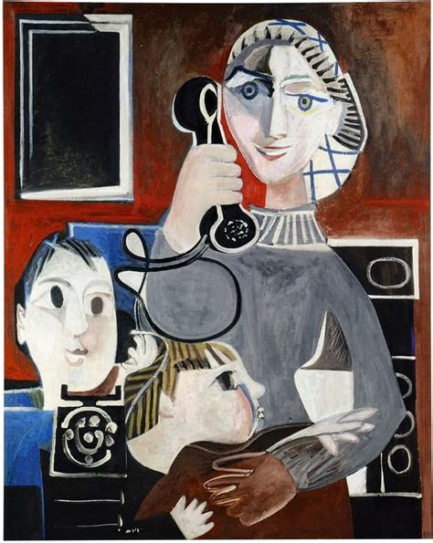 Le Coup De Telephone 1952 Pablo Picasso Picasso Art Francoise Gilot Modern Art