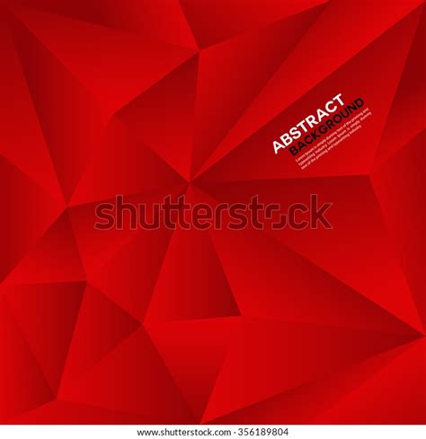 Red Polygon Background Vector Illustration Abstract Stock Vector