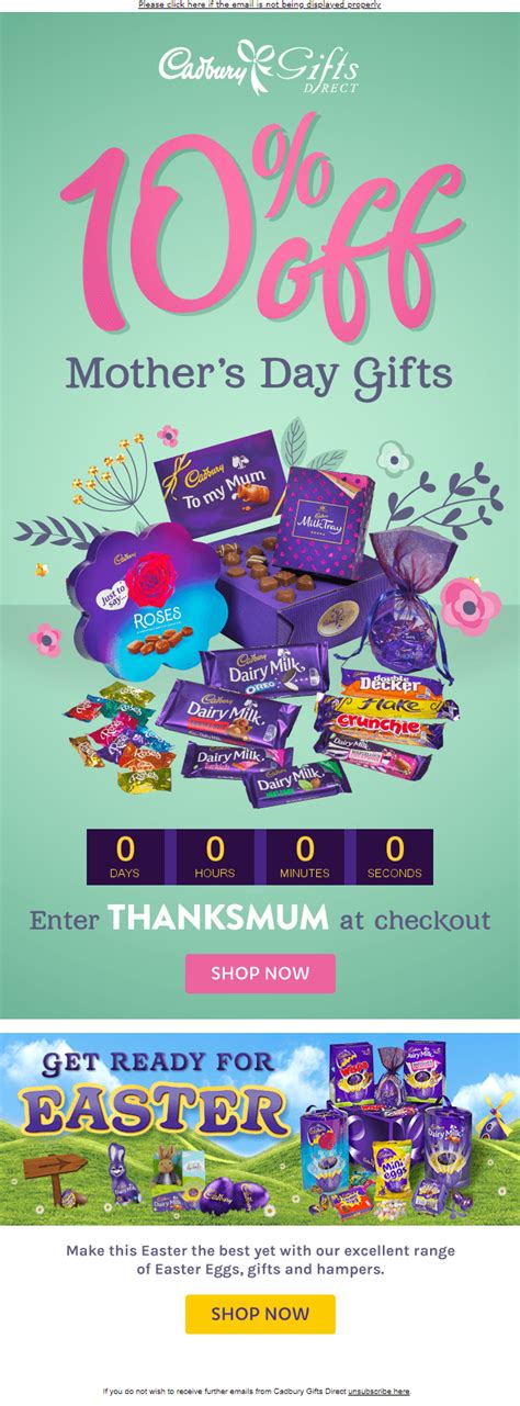 Making gifts is always a better way to go. Mother's Day Email Template Inspirations and Tips to Woo ...