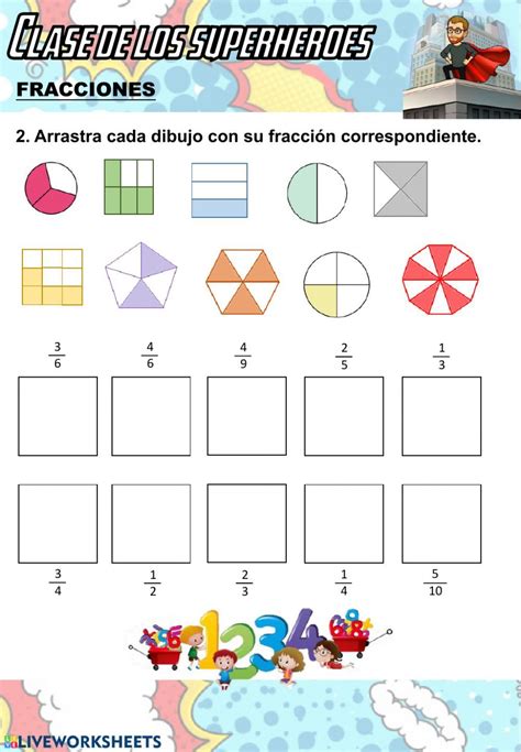 Actividad Online De Fracciones Para 3º 4º De Primaria Learning