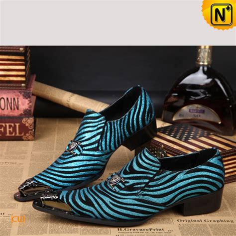 Mens Exotic Zebra Print Dress Shoes Cw751527