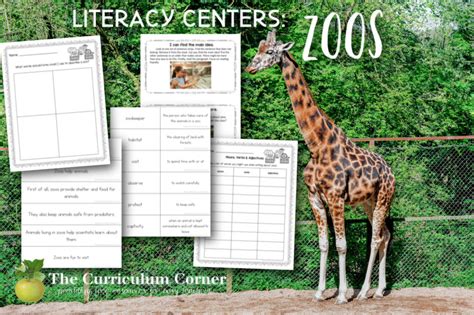 Literacy Centers Zoos The Curriculum Corner 123