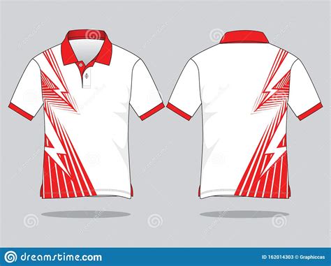 Polo Shirt Design Vector with Graphic Lines. Stock Vector