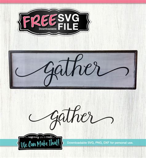 Free svg image & icon. Gather | Gather sign diy, Free svg, Svg