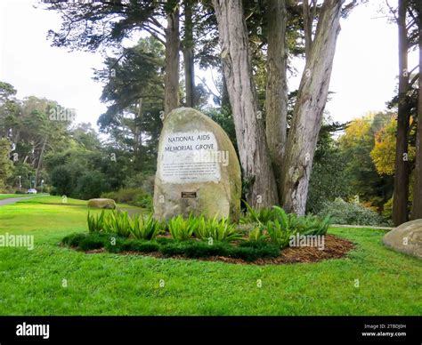 Entrance Sign To National Aids Memorial Grove Golden Gate Park San