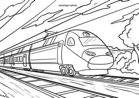 Malvorlage eisenbahn