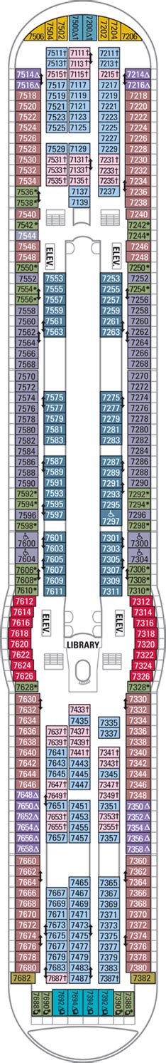 Explorer of the Seas Deck 7 Deck Plan - Explorer of the Seas Deck 7