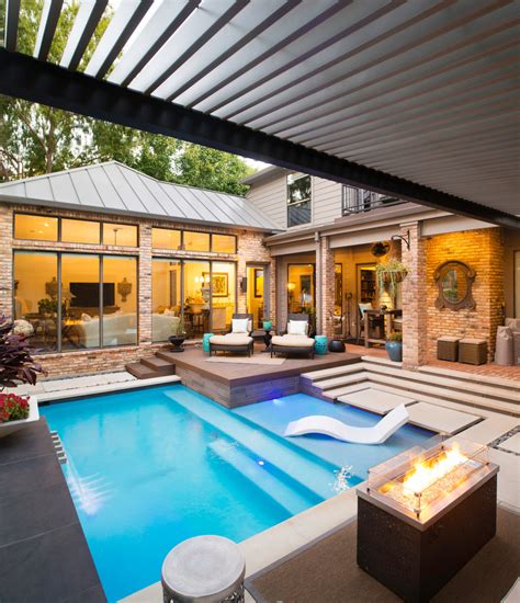 Modern Courtyard Remodel Modern Pool Dallas By Randy Angell Designs