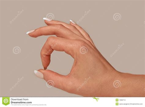 Feminine Hand OK Gesture Stock Images - Image: 1999714