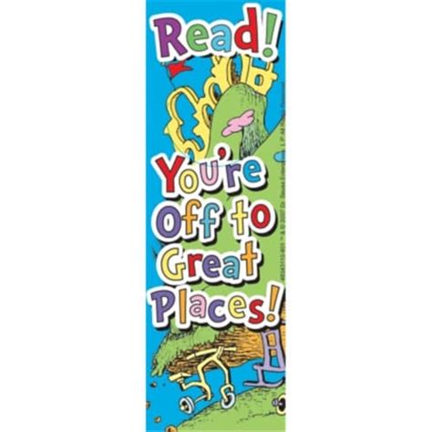 Eureka Eu 834311 Seuss Oh The Places Youll Go Book Mark 1 King Soopers