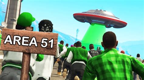 Storming Area 51 In Gta 5 Youtube