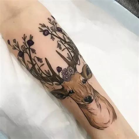 15 Neo Traditional Deer Tattoos Designs Petpress Trendy Tattoos